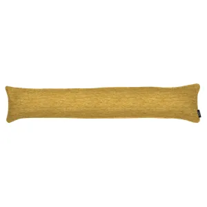 Plain Chenille Yellow Draught Excluder