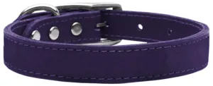 Plain Leather Collars Purple 18