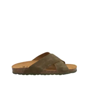 Plain Leather Open Toe Bio Sandals for Men - Gol-QT