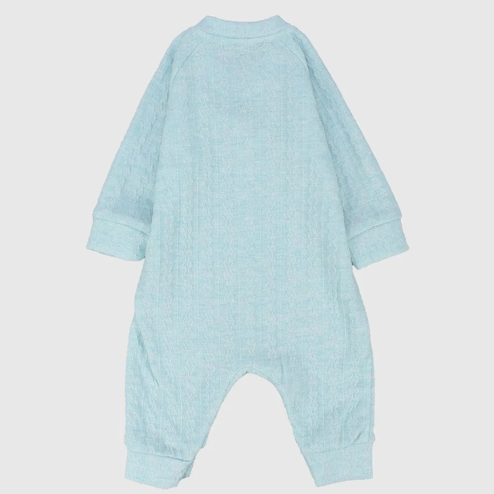 Plain Long-Sleeved Baby Footless Onesie