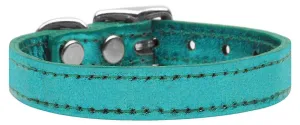 Plain Metallic Leather Metallic Turquoise 10