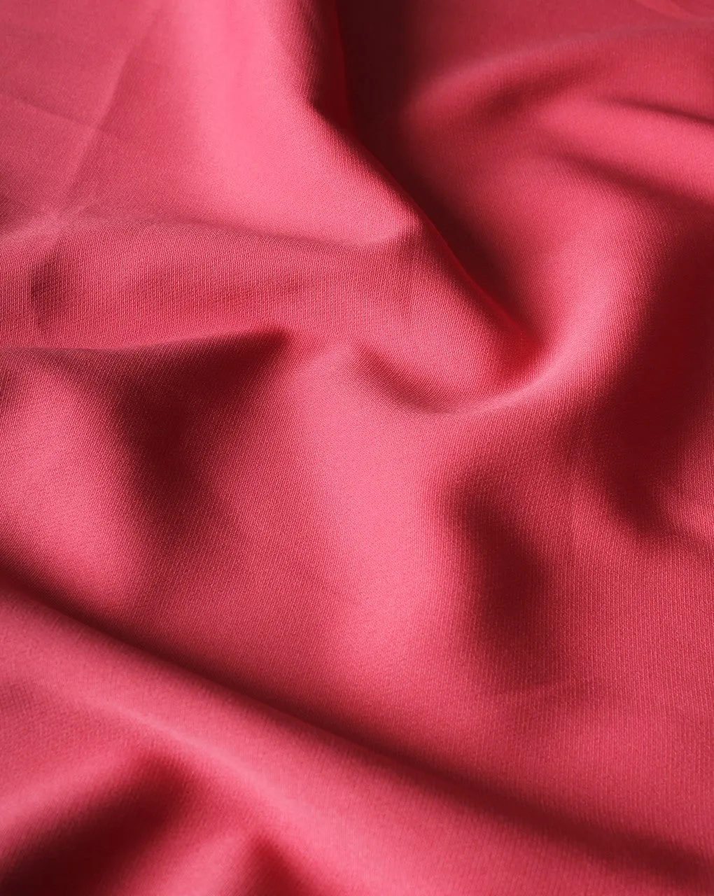 Plain Pink Polyester Crepe Fabric