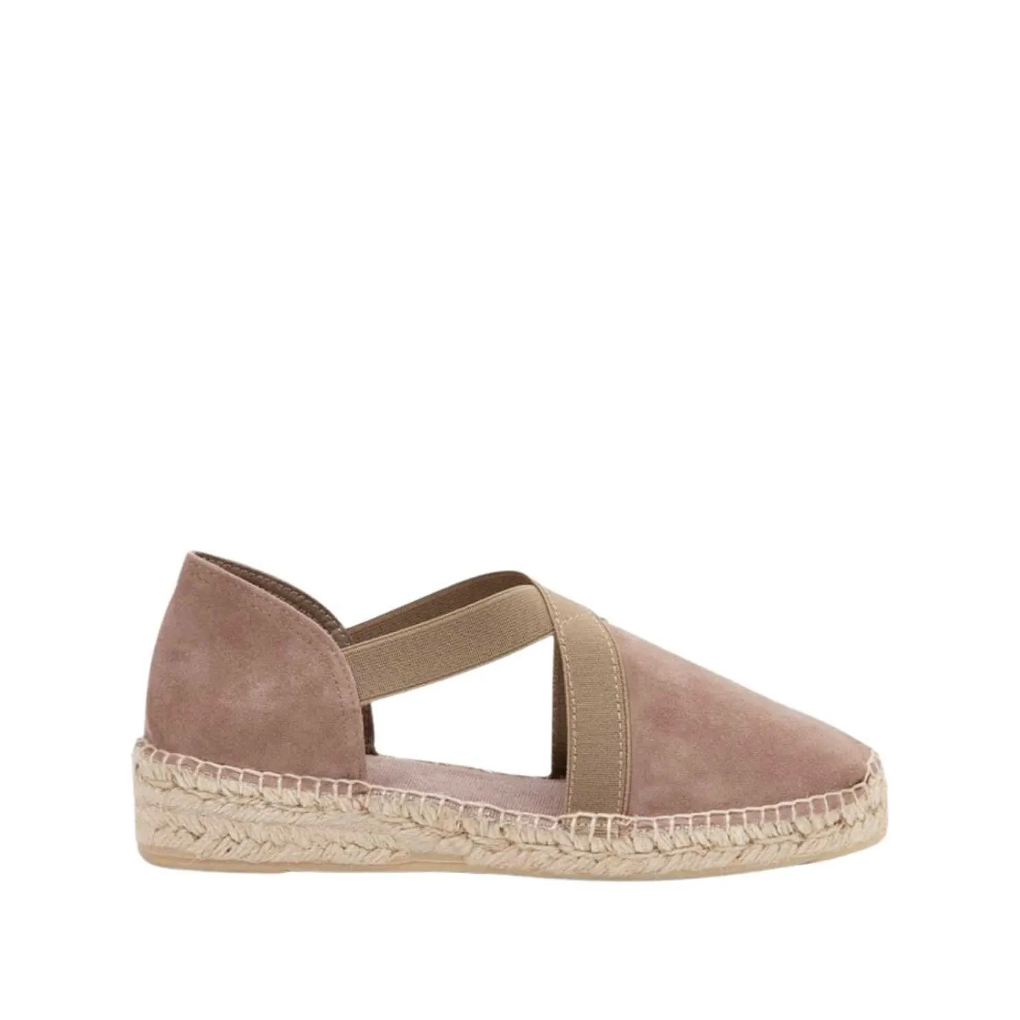 Plain Suede Leather Wedge Espadrille for Women - Enar-A