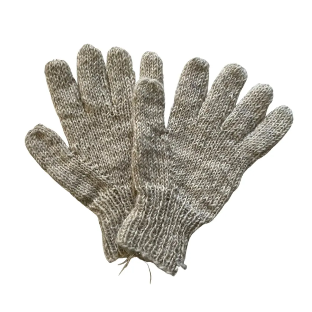 plain wool gloves