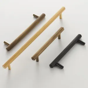 PLAKA Solid Brass Knurled Handles