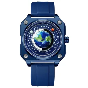 PlanetLux Blue Square Quartz Men's Watch