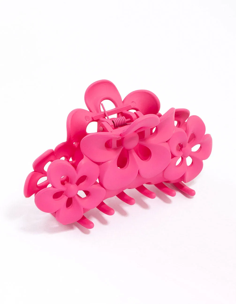 Plastic Blooming Flower Claw Clip