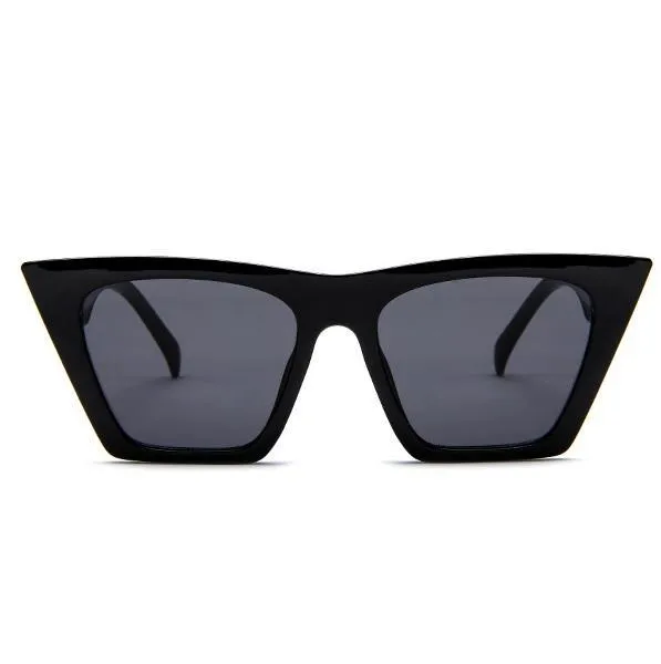 Plastic Frame Rectangular Colorful Sharp Sunglasses