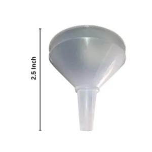 Plastic Funnel Kuppi for Liquid, Oil, Sauce, Water, Juice, Small Food-Grains (2.5 Inch)