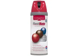 Plastikote Twist And Spray Gloss Bright Red Paint