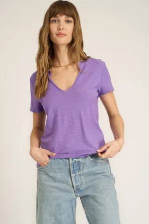 Plata Notched Tee - French Lilac