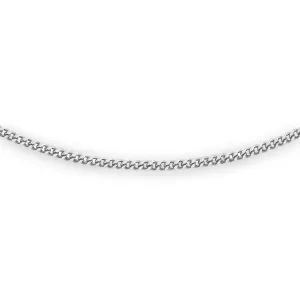 Platinum 1mm Curb Chain