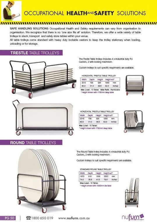 Platinum - 5.5ft Round Folding Banquet Tables