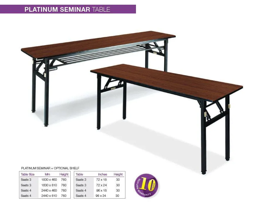 Platinum - 6ft Narrow Seminar Folding Tables