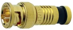 Platinum Tools 18026 BNC RG6 Compression, Gold 6/Clamshell, Pack of 6