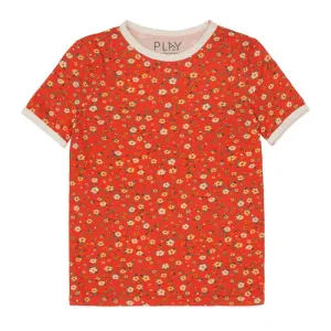 Play ETC Floral Ringer Tee - Sunkist