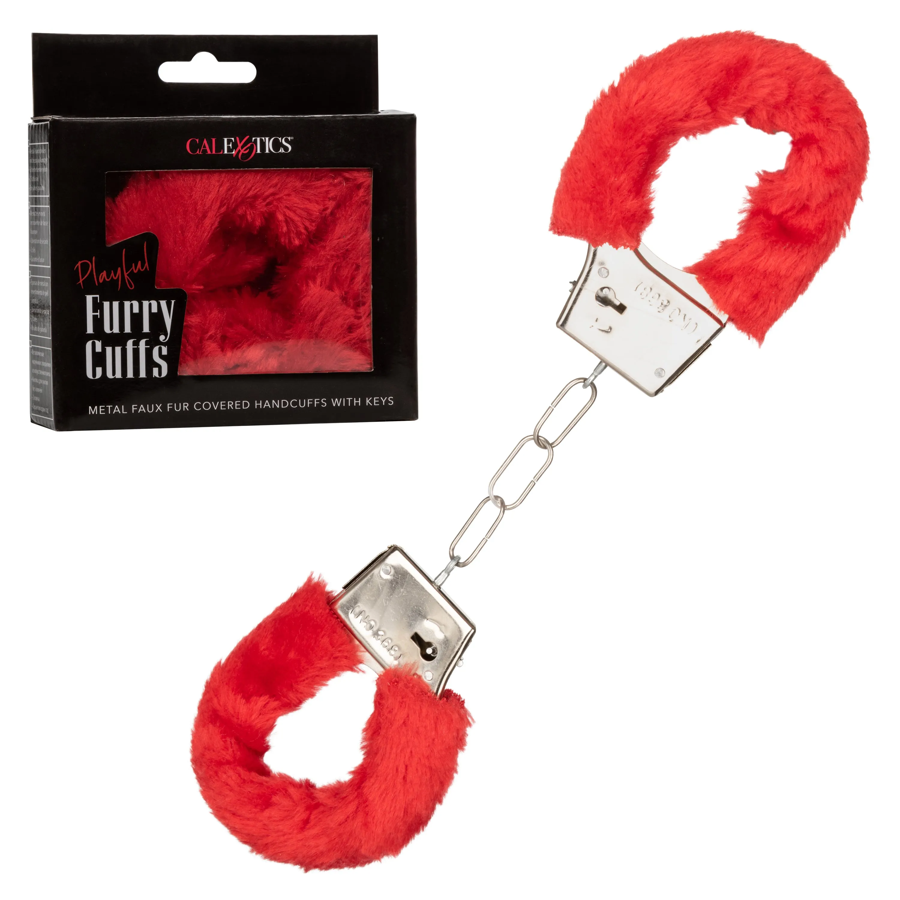 Playful Furry Cuffs - Red