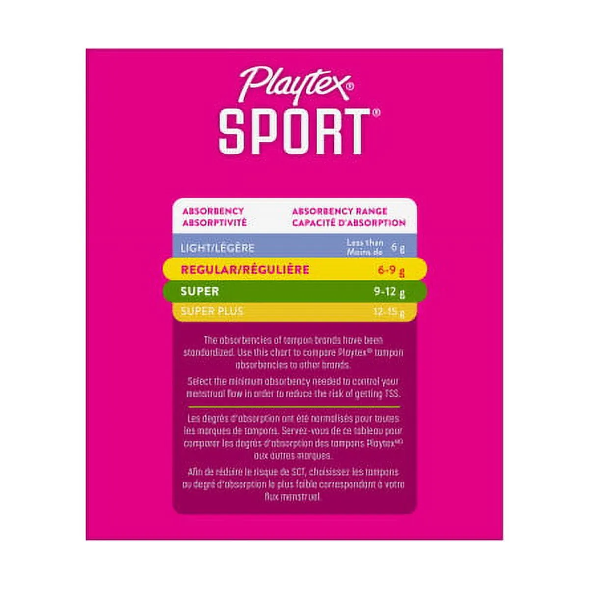 Playtex Sport Multi-Pack Regular And Super Plastic Applicator Unscented Tampons, 48 Ct Total, 360 Degree Sport Level Period Protection, Traps Leaks, No-Slip Grip Applicator, Moves With You