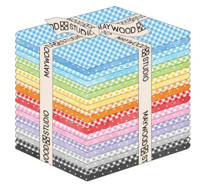 Playtime Flannel Fat Quarter Bundle - Dots & Checks (20pcs) from Maywood Studio