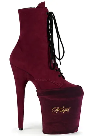 Pleaser USA Shoe Protectors - Burgundy Velvet