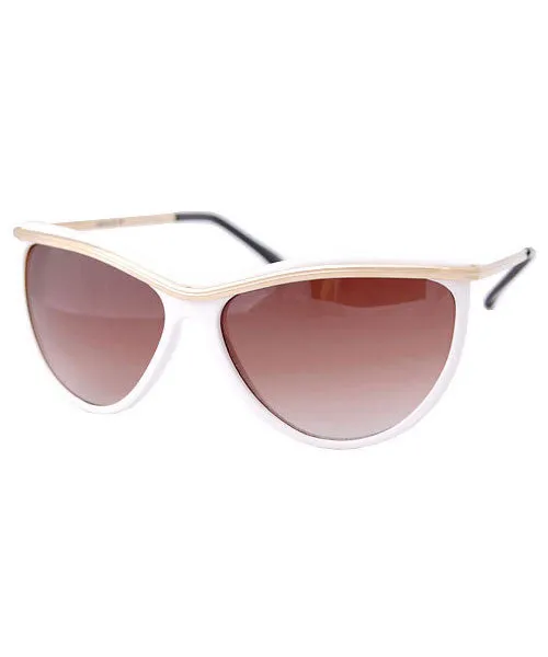 PLEASURE PARK White Cat-Eye Sunglasses