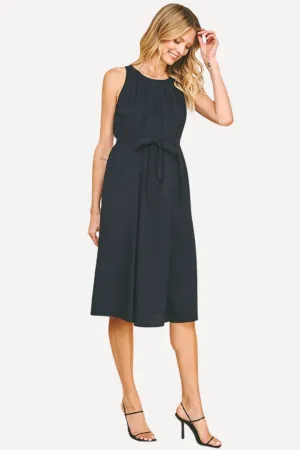 Pleated Midi Dress