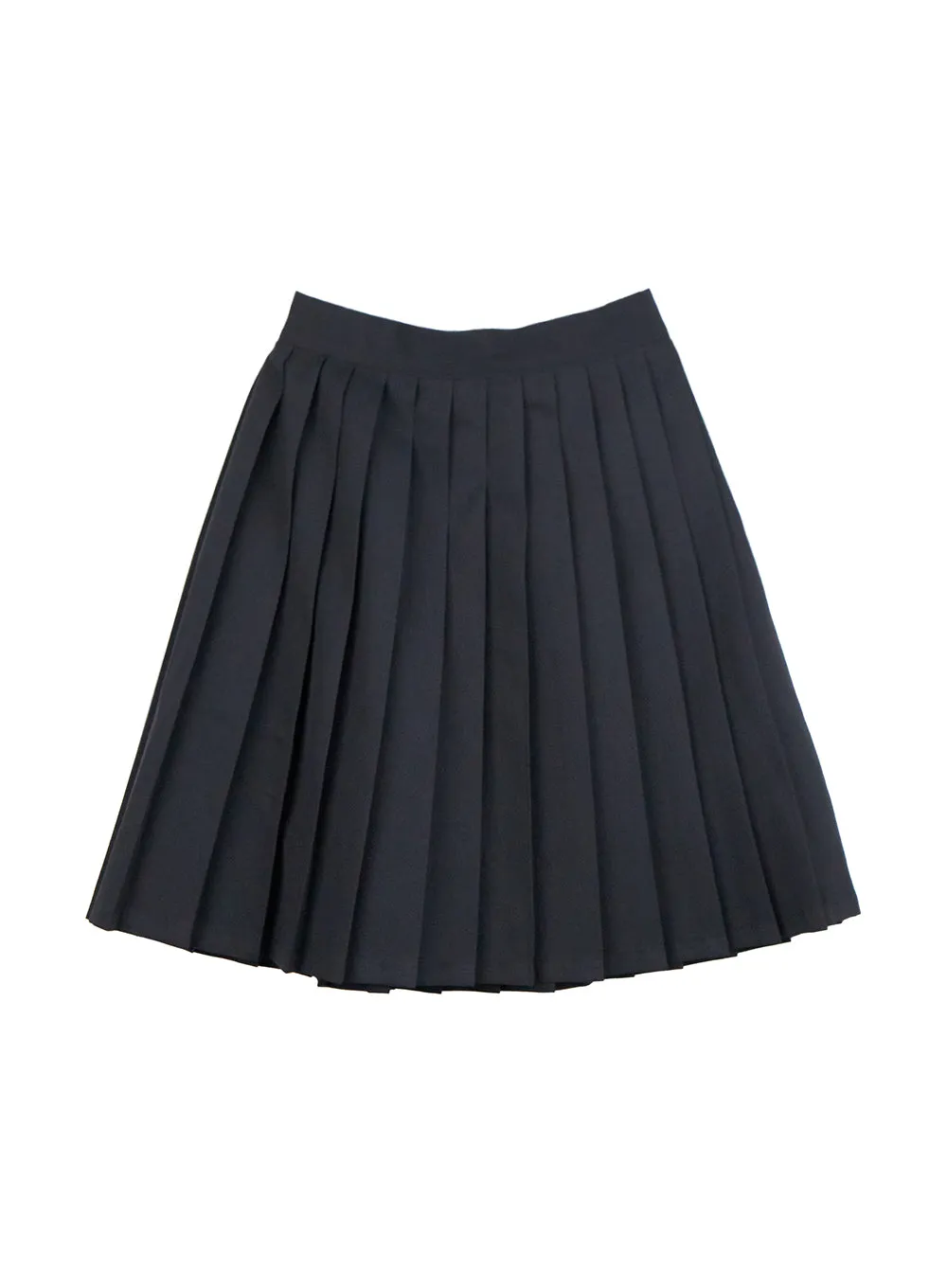 Pleated Polyester Midi Skirt CN425