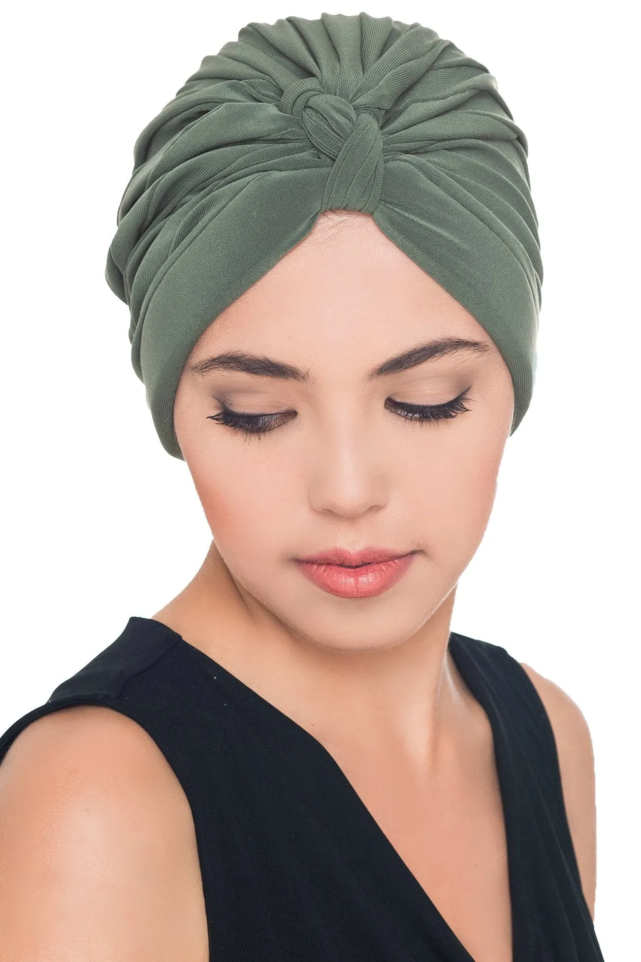 Pleated W Pattern Turban