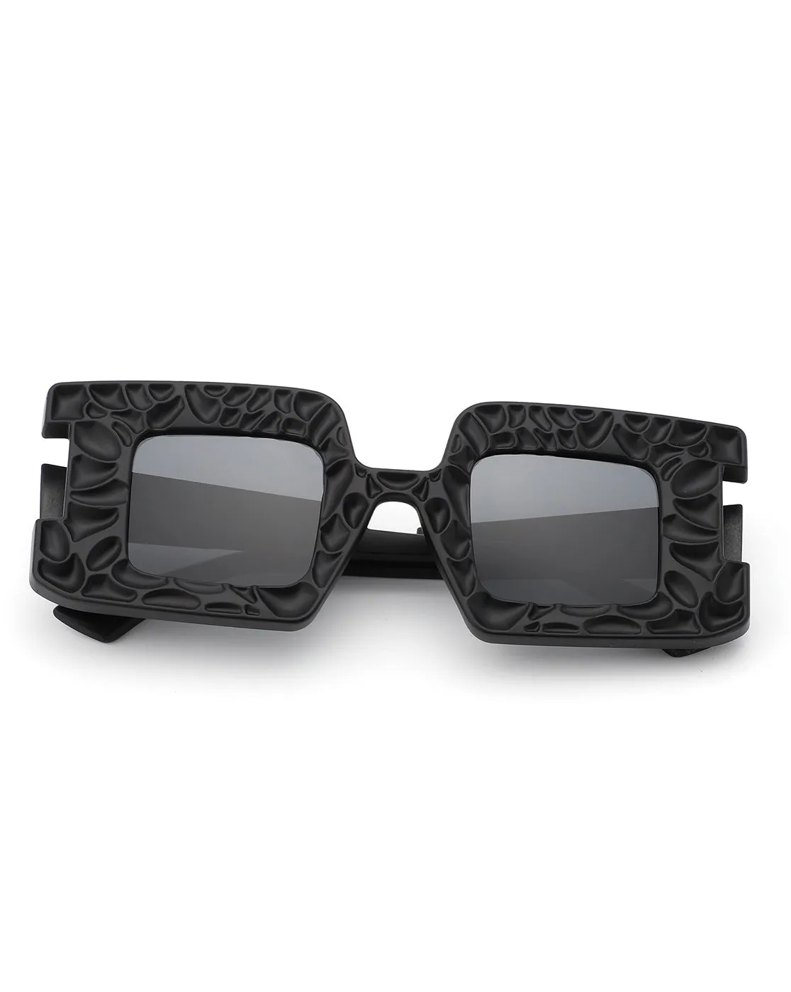 Pledge - Modern Chunky Geometric Square Fashion Sunglasses