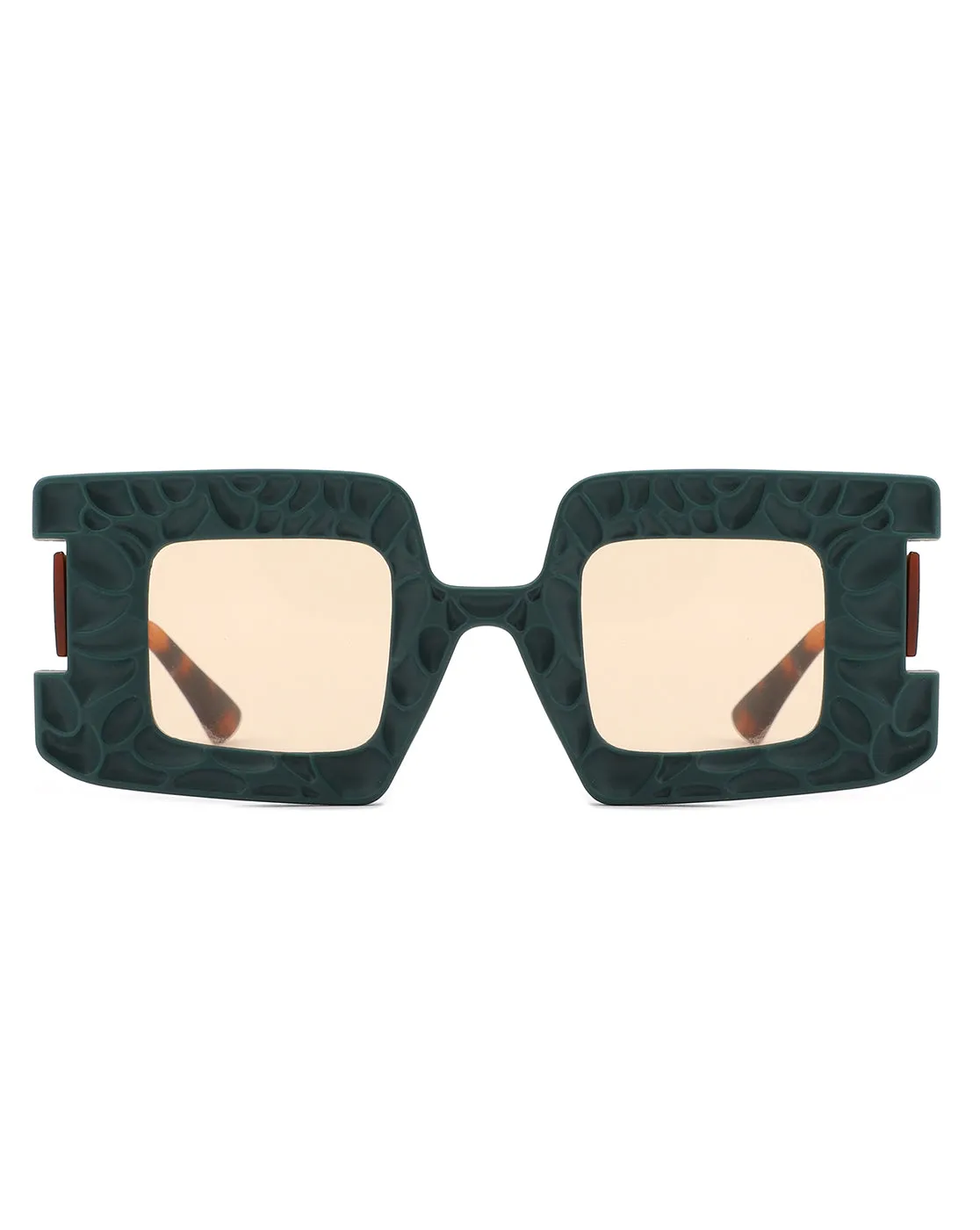 Pledge - Modern Chunky Geometric Square Fashion Sunglasses