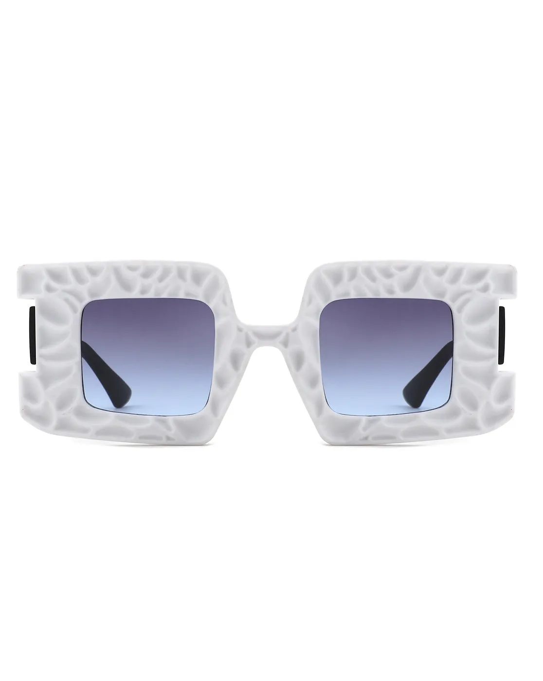 Pledge - Modern Chunky Geometric Square Fashion Sunglasses