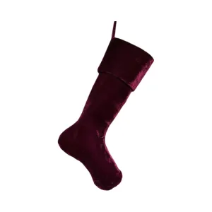 Plum Vintage French Velvet Stocking