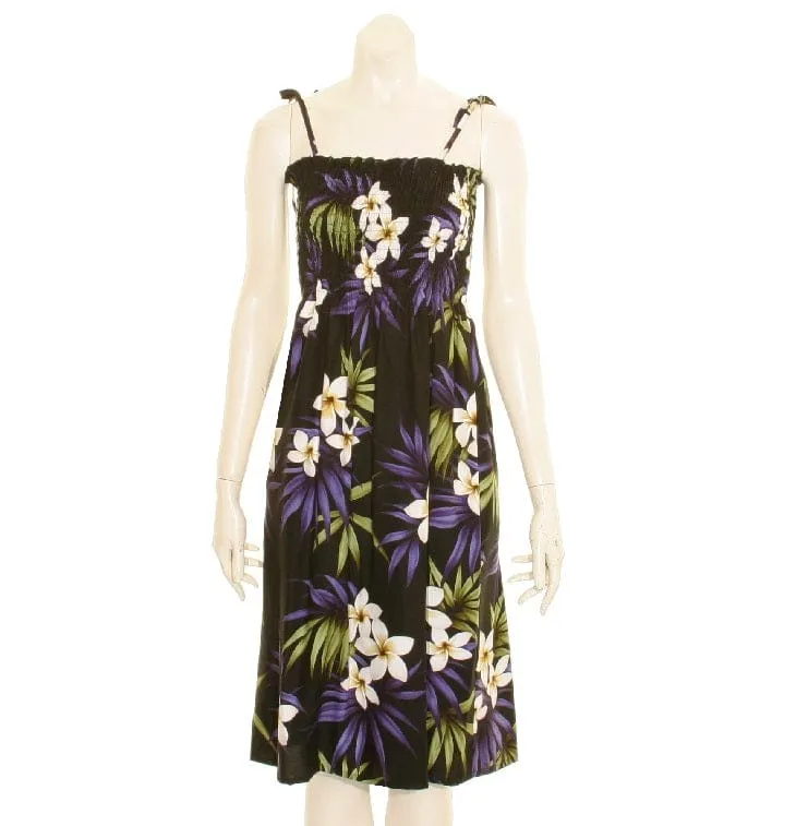 Plumeria Cluster Tube Dress