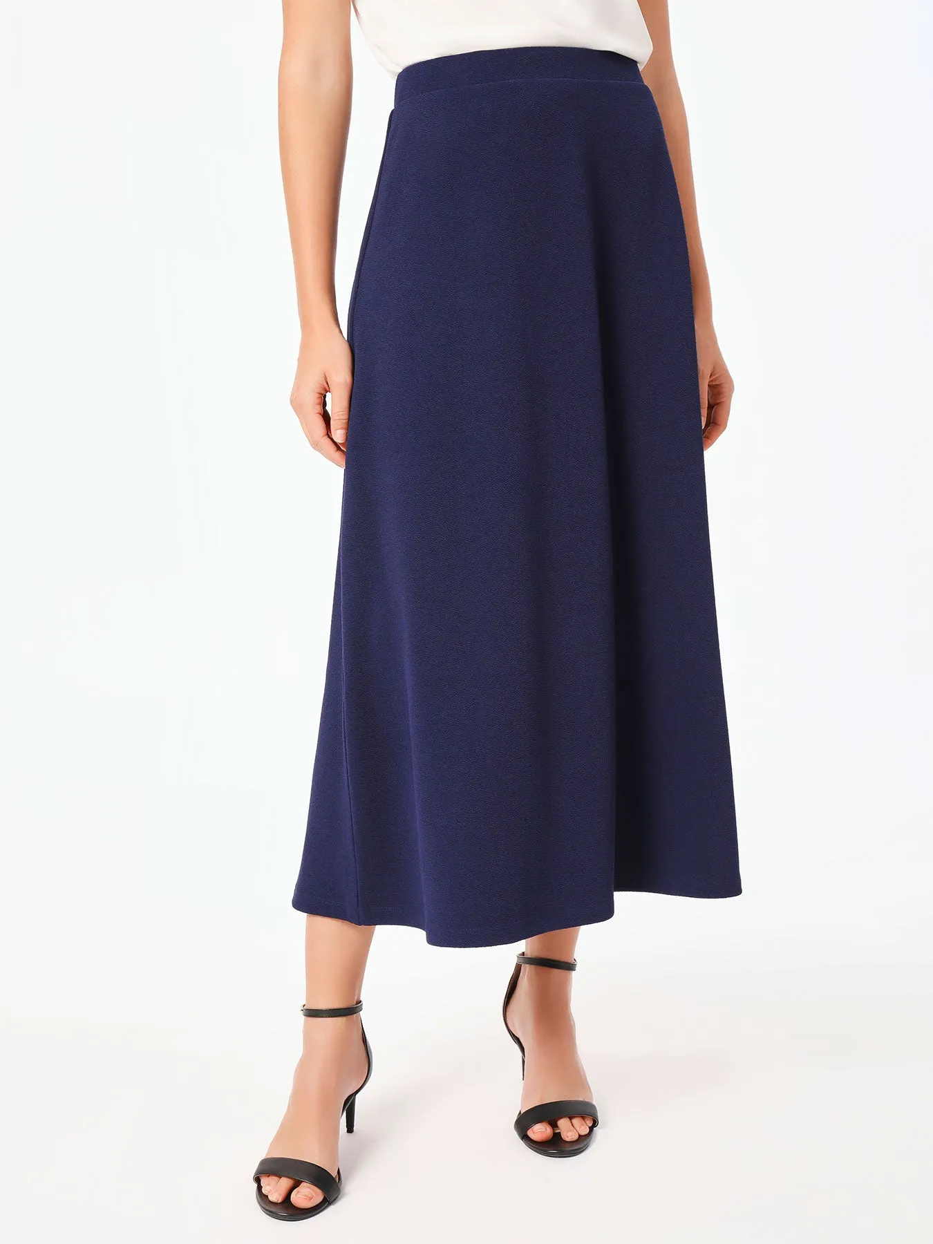 Plus Kate Skirt, Iconic Stretch Crosshatch