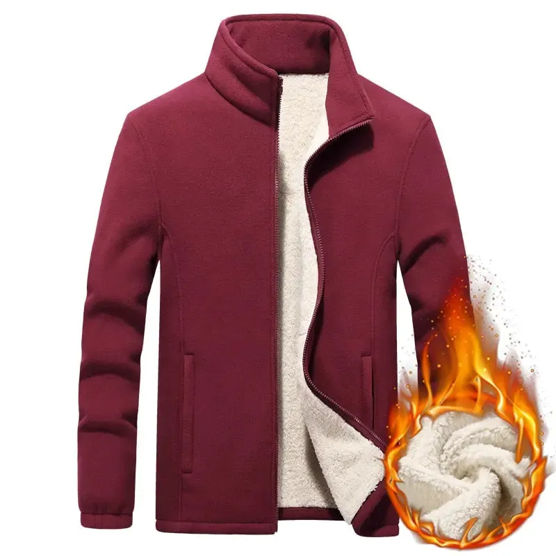 Plus size 7XL,8XL,9XL Winter's Jackets Sweatshirt Solid Casual Male Coats