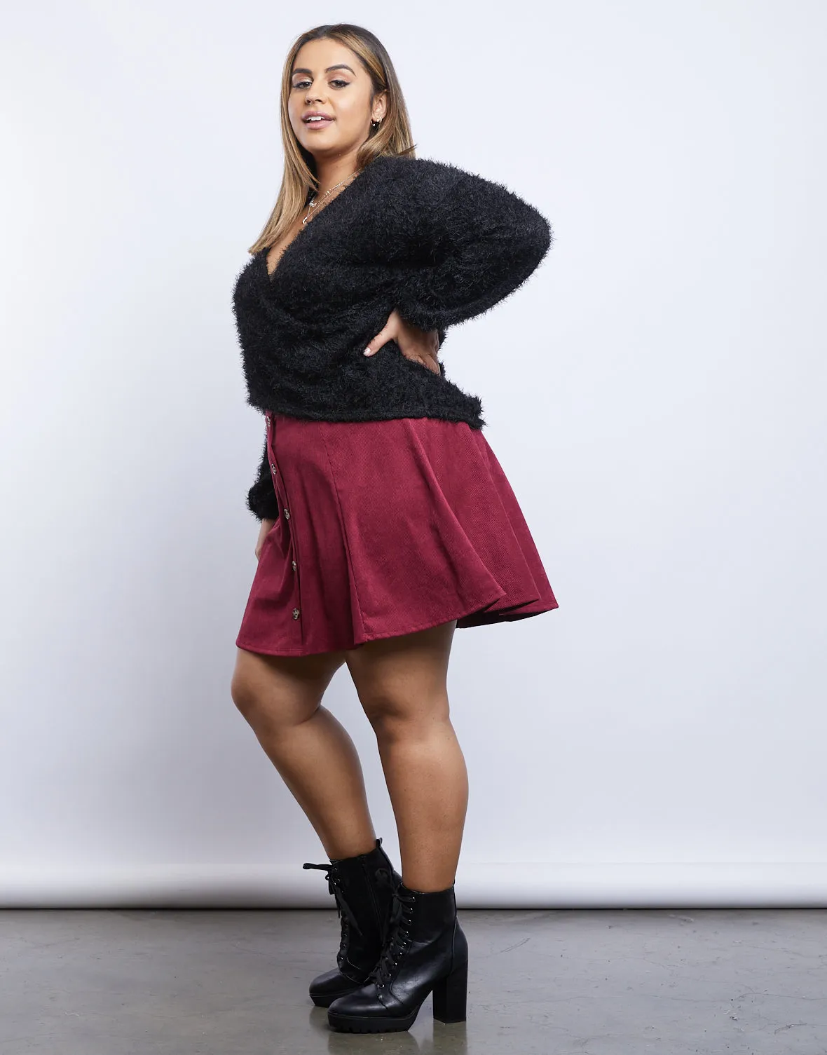 Plus Size A-Line Skirt