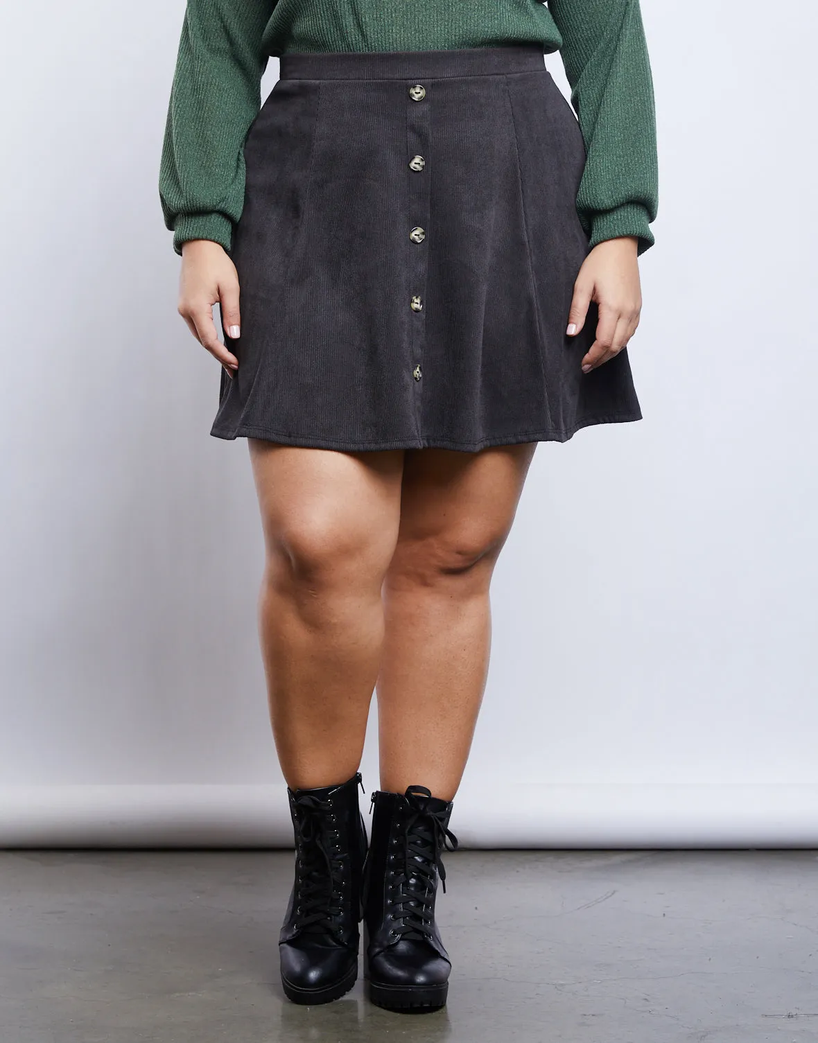 Plus Size A-Line Skirt