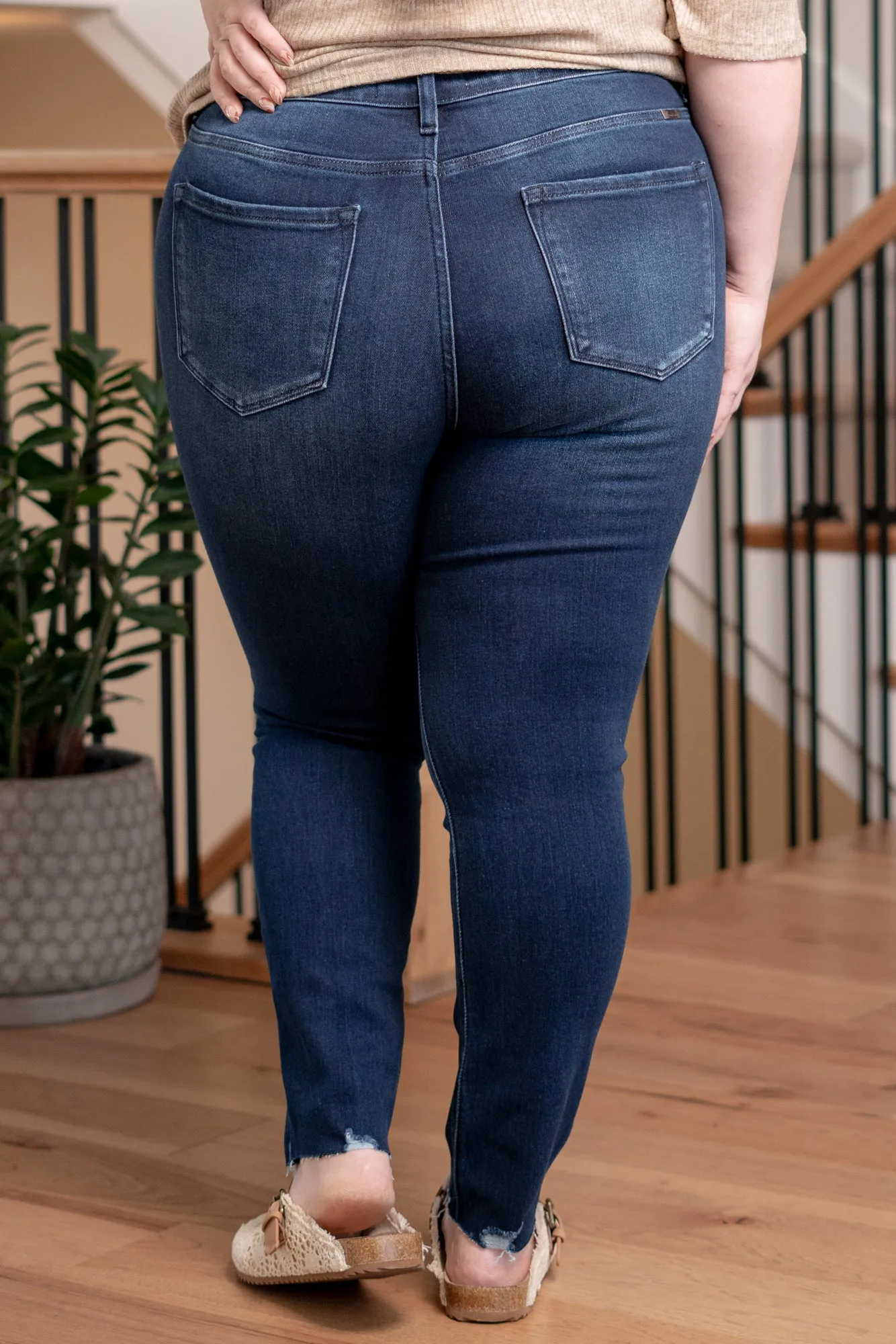 Plus Size Evangeline Karol High Rise Ankle Skinny