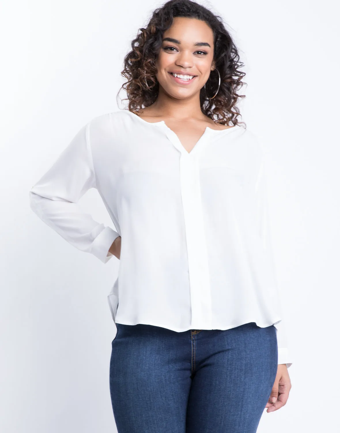 Plus Size Jasmine Flowy Blouse