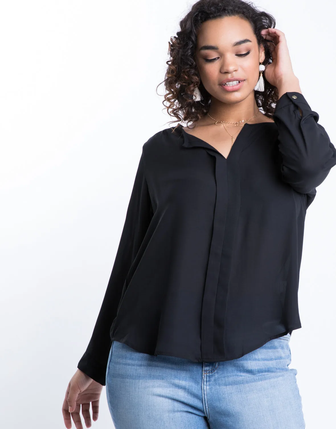 Plus Size Jasmine Flowy Blouse