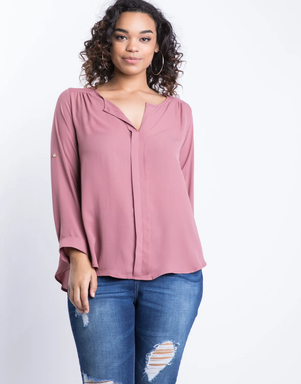 Plus Size Jasmine Flowy Blouse