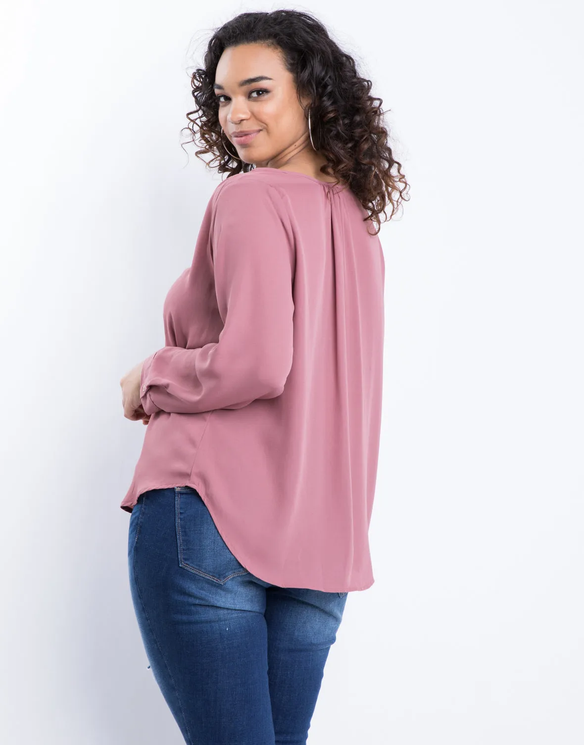 Plus Size Jasmine Flowy Blouse