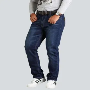 Plus size regular men's jeans