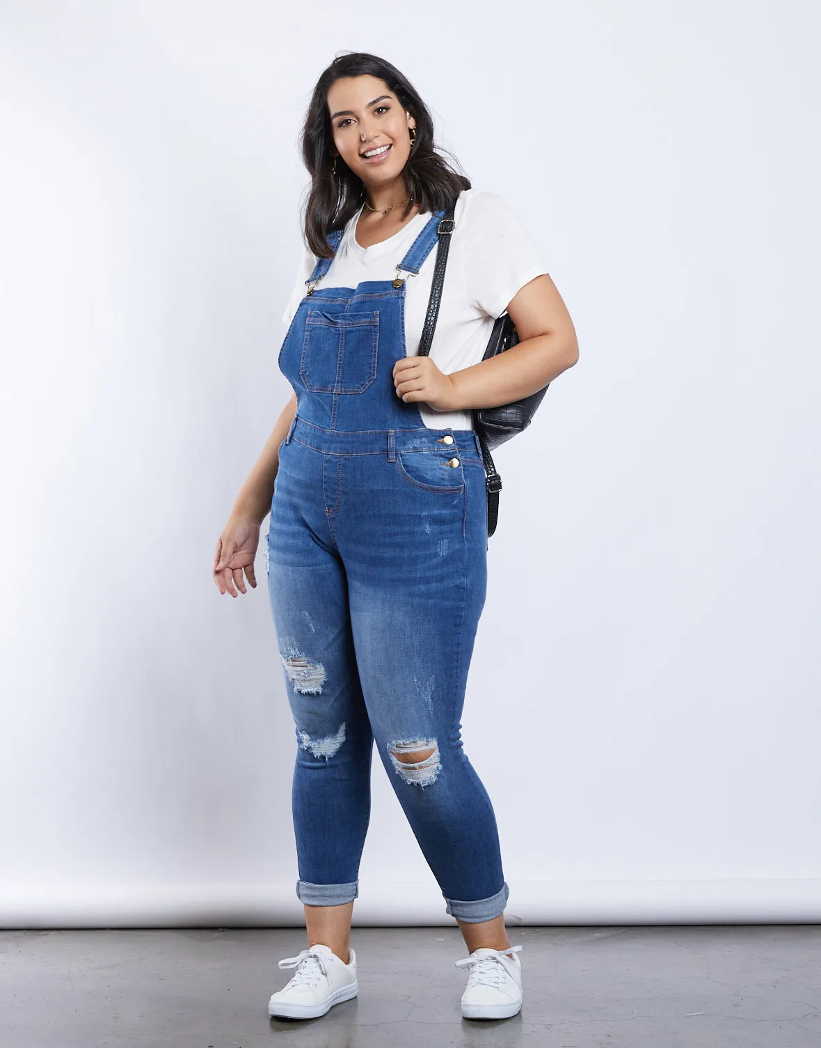 Plus Size Stella Denim Overalls