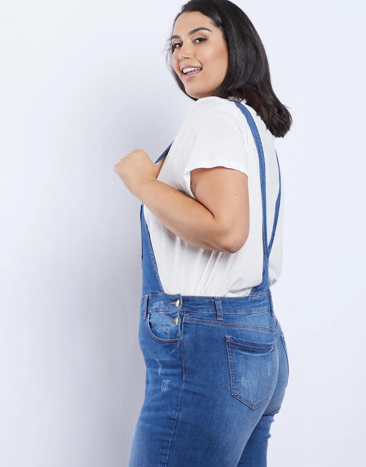 Plus Size Stella Denim Overalls