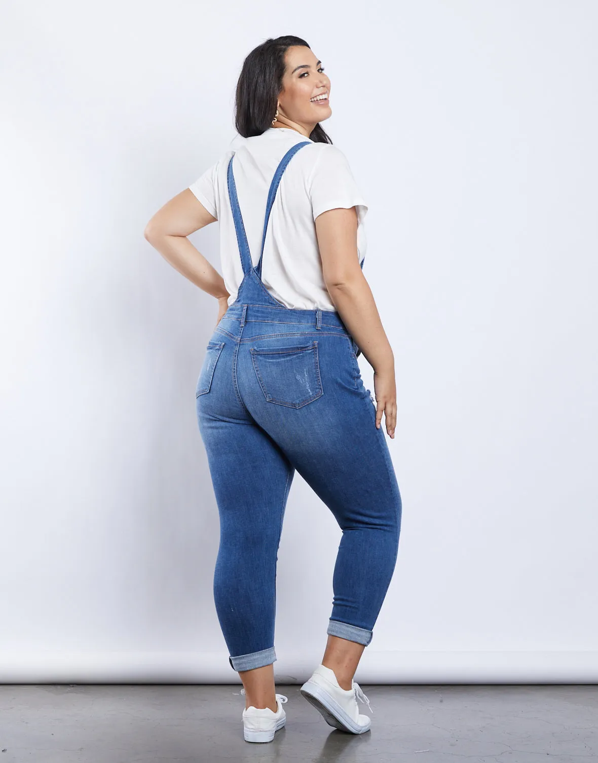 Plus Size Stella Denim Overalls