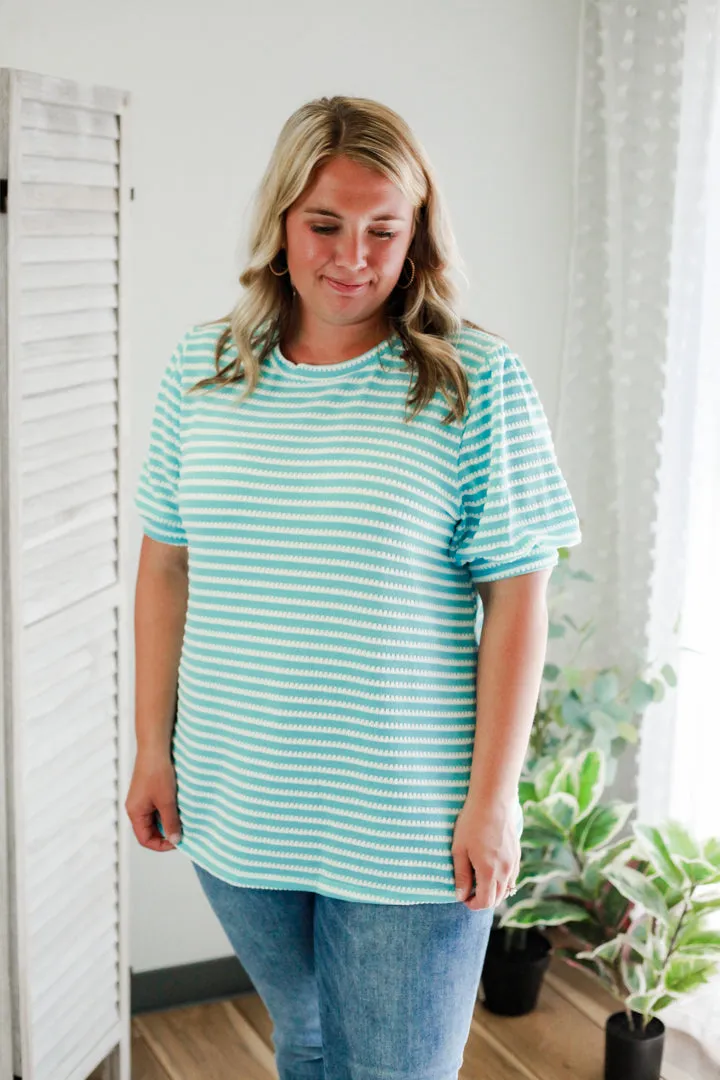 PLUS Striped Puff Tee