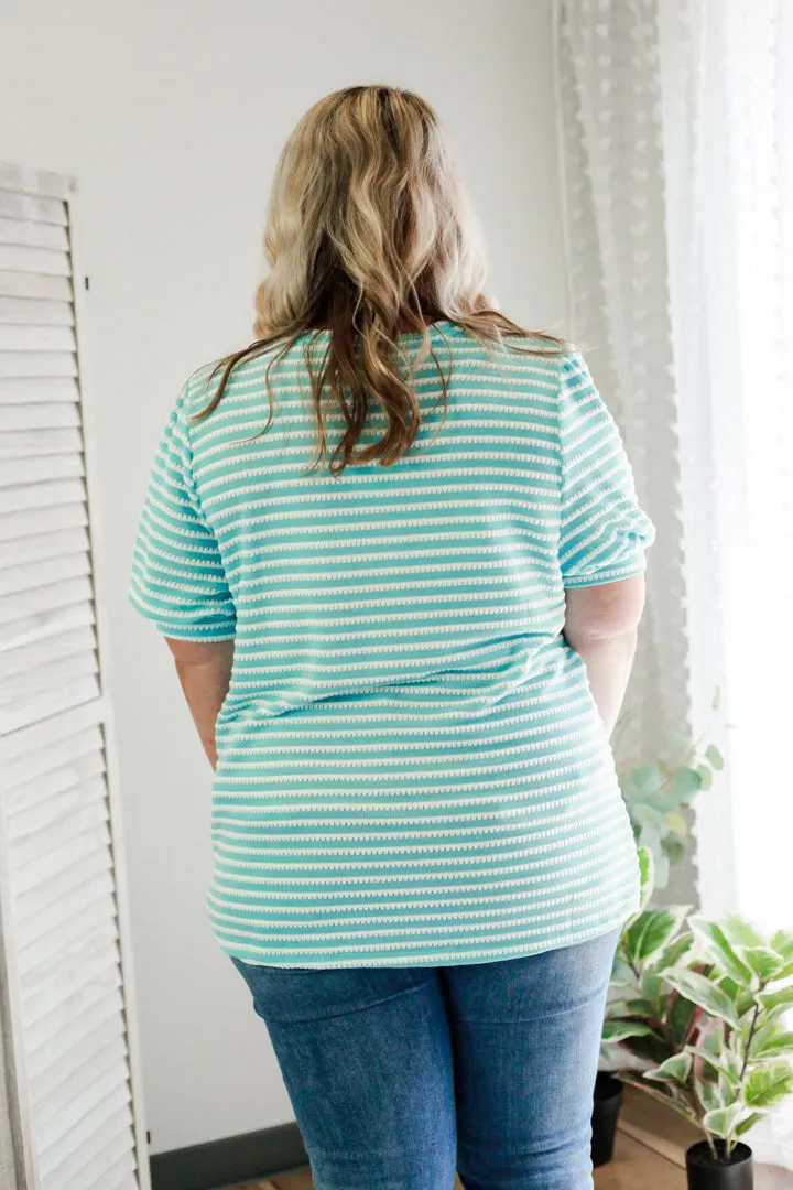 PLUS Striped Puff Tee