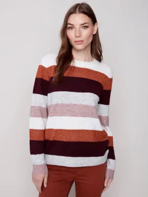 PLUSH STRIPED SWEATER