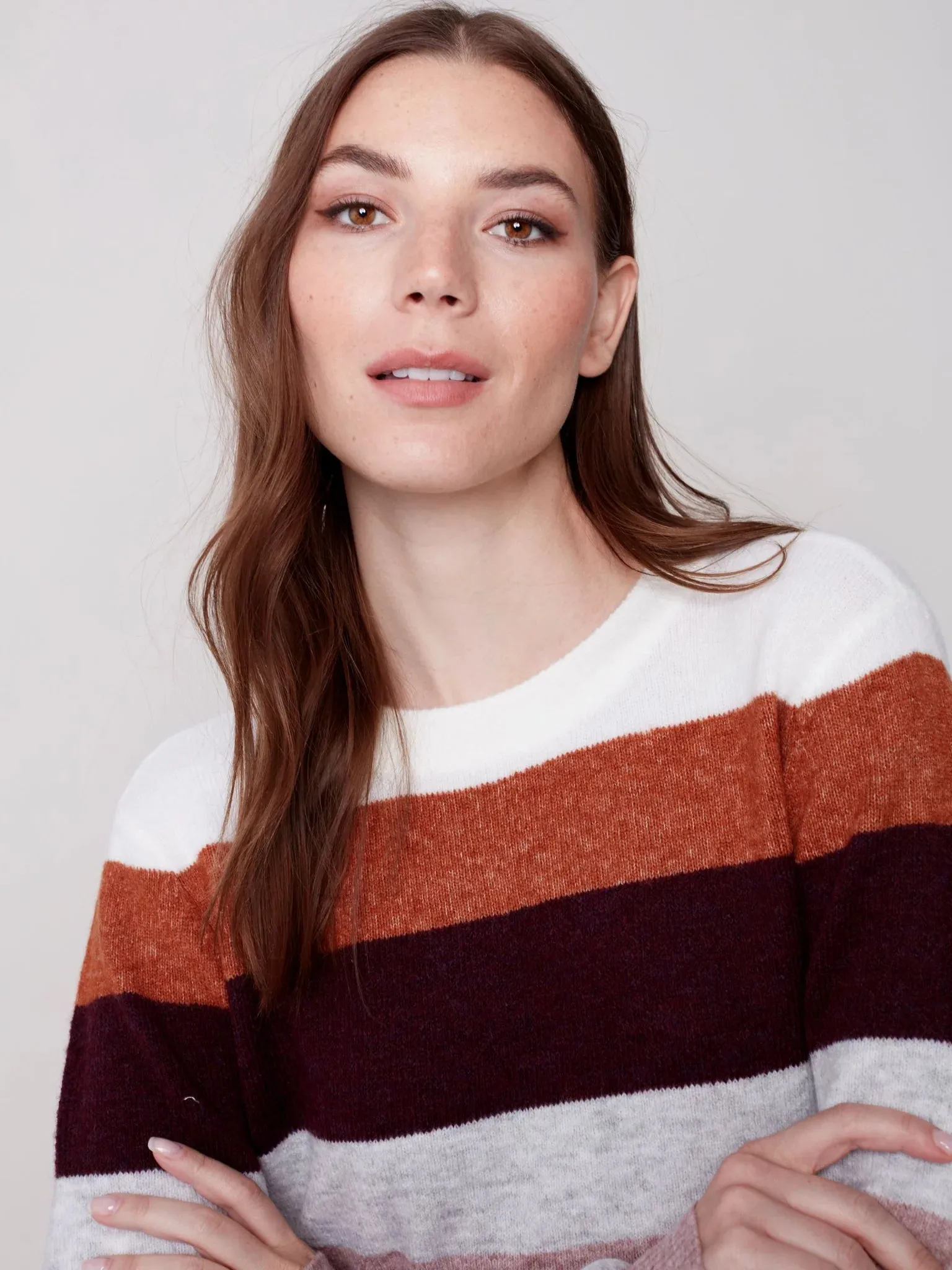 PLUSH STRIPED SWEATER